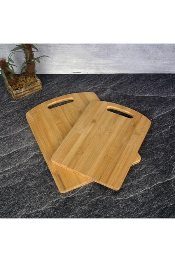Miraç Bambu Ikili Kesim Tahtası - 20X28 Cm , 24X33 Cm - Image 1