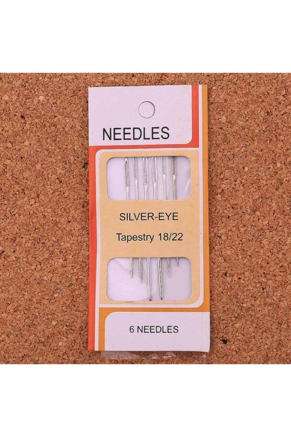 Sermet Süs Dünyası Etamin Iğnesi 18/22 Dikiş Iğnesi Kanaviçe Iğnesi (6'Lı Paket) - Image 1