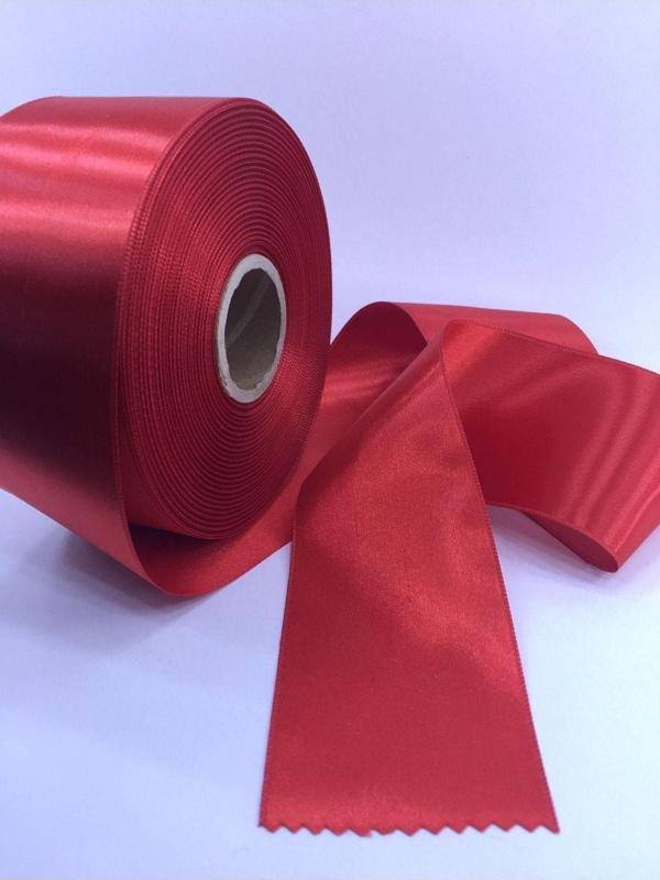 Sermet Süs Dünyası 5,5 Cm Lik Kırmızı Takı Kurdelesi 2 Metre Kesilmiş Hazır Takı Kurdelası - Image 1