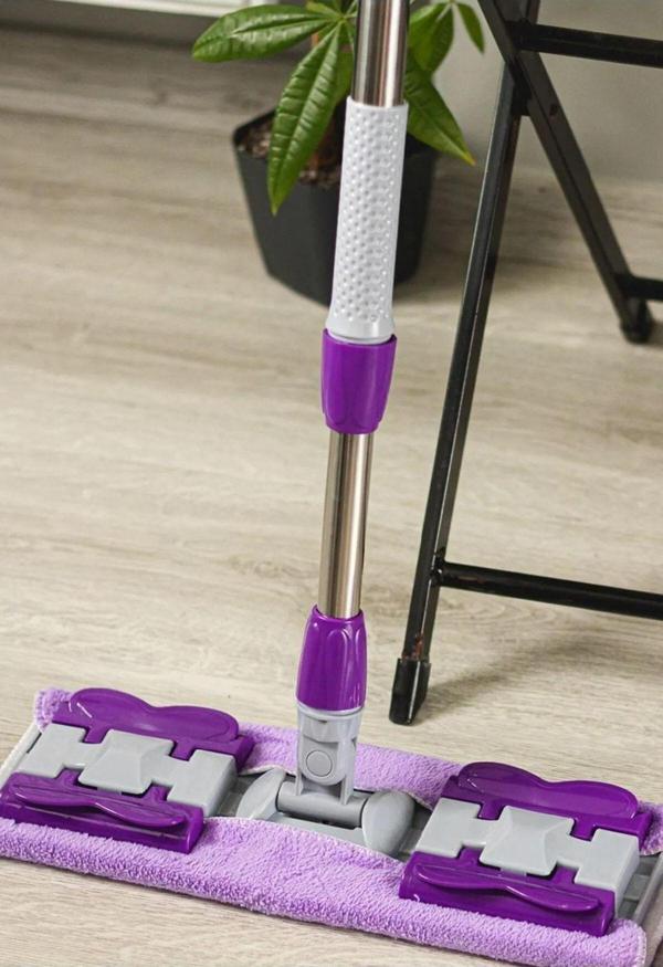 Sultan 1 Adet Yedek Bez Hediyeli Yer Mopu Fayans Parke Zemin Ve Duvar Mopu Mikrofiber Mandallı Mop - Image 1