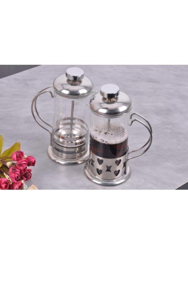 Ms Morry French Press Bitki Çayı Bardağı 600 Ml Filtre Kahve Demlik 2 Adet - Image 1