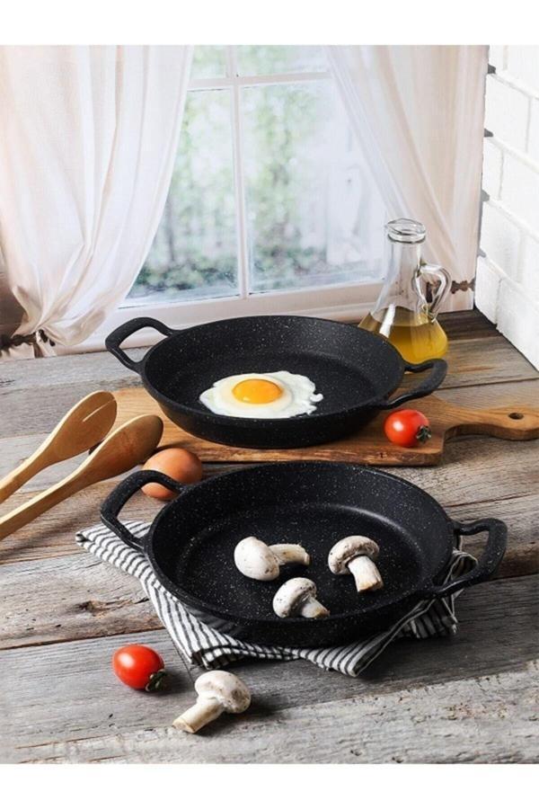 Sultan 2Li Cooker 18 + 20 Cm Granit Sahan Döküm Tava Seti - Image 1