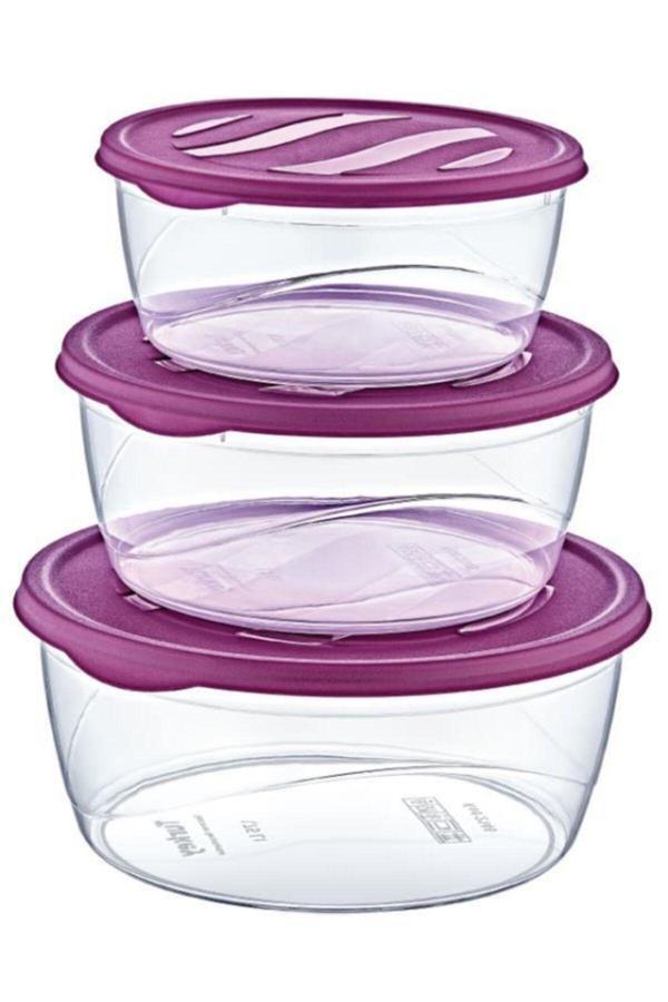 Çankaya Plastik 3 Lü Karizma Yuvarlak Set (3,70 Lt) - Image 1