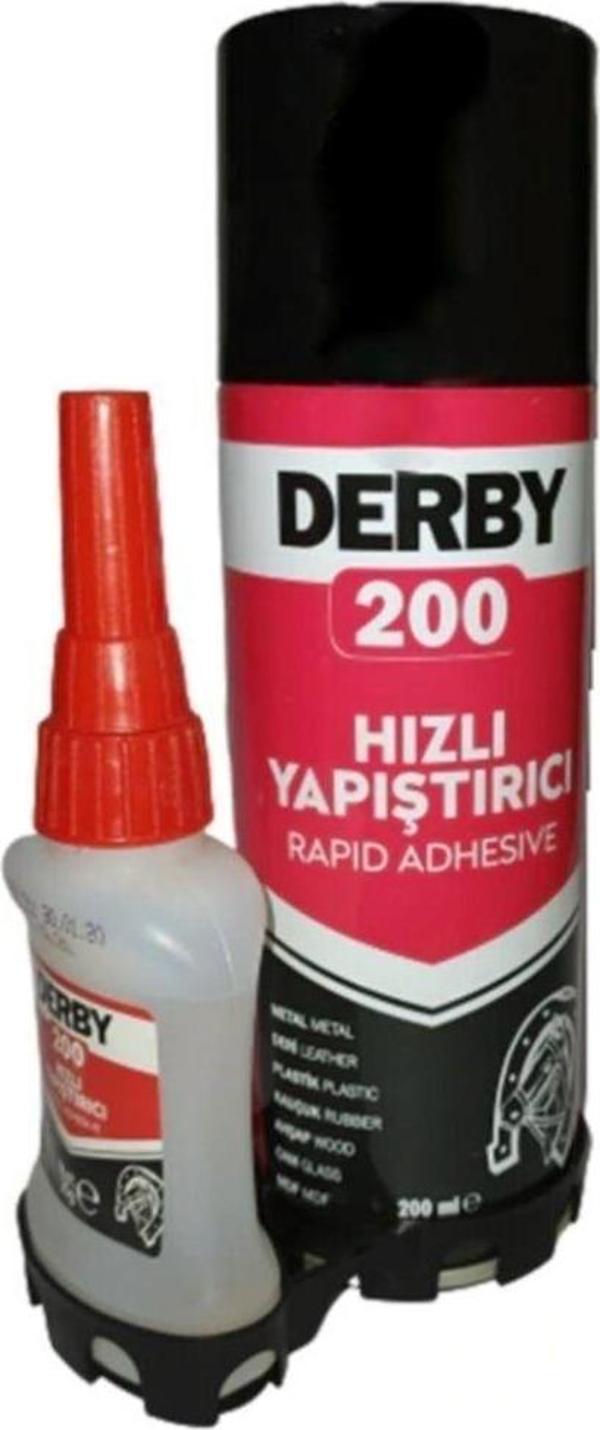 Derby Hızlı Yapıştırıcı, Activator 200 Ml + Yapıştırıcı 35 Gr - Image 1