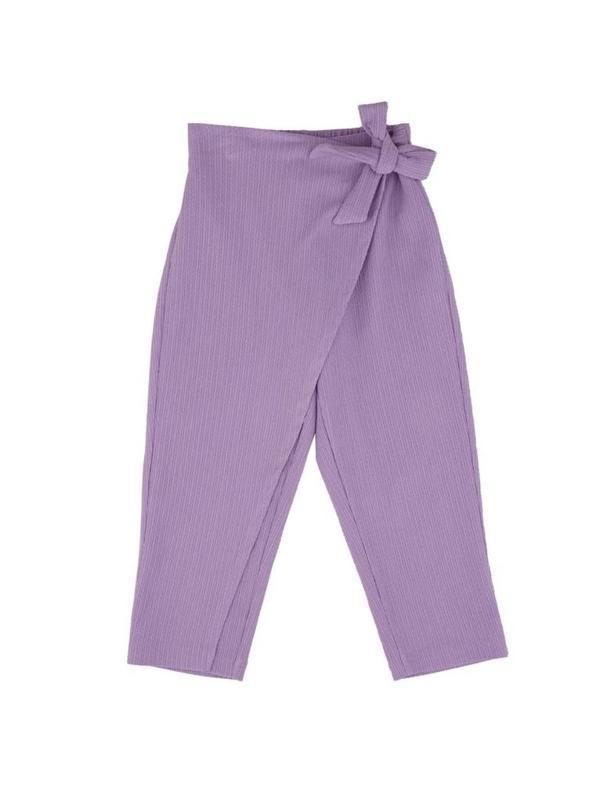 YAN BAĞLAMALI PANTOLON Lila - Image 1