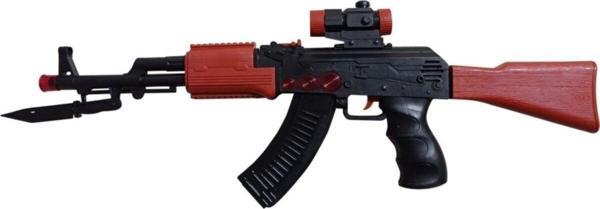 Dln Pilli Sesli Işıklı Tüfek Ak-47 Oyuncak - Image 1