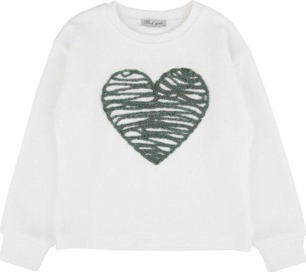 KALP İŞLEMELİ SWEATSHIRT Mint Yeşili - Image 1