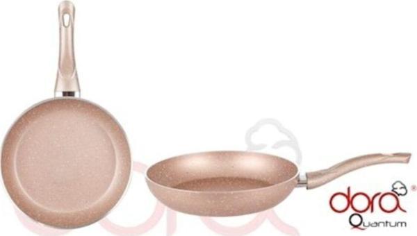 Dora Sultan 26 Cm 4 Mm Gülkurusu Yanmaz,Yapışmaz Granit Tava - Image 1