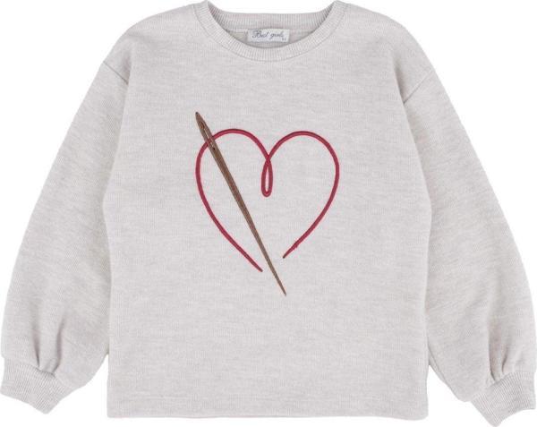 KALP NAKIŞLI SWEATSHIRT Bej - Image 1
