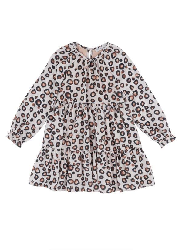 LEOPAR DESENLİ ŞİFON ELBİSE Leopar - Image 1