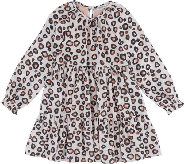 LEOPAR DESENLİ ŞİFON ELBİSE Leopar - Image 1