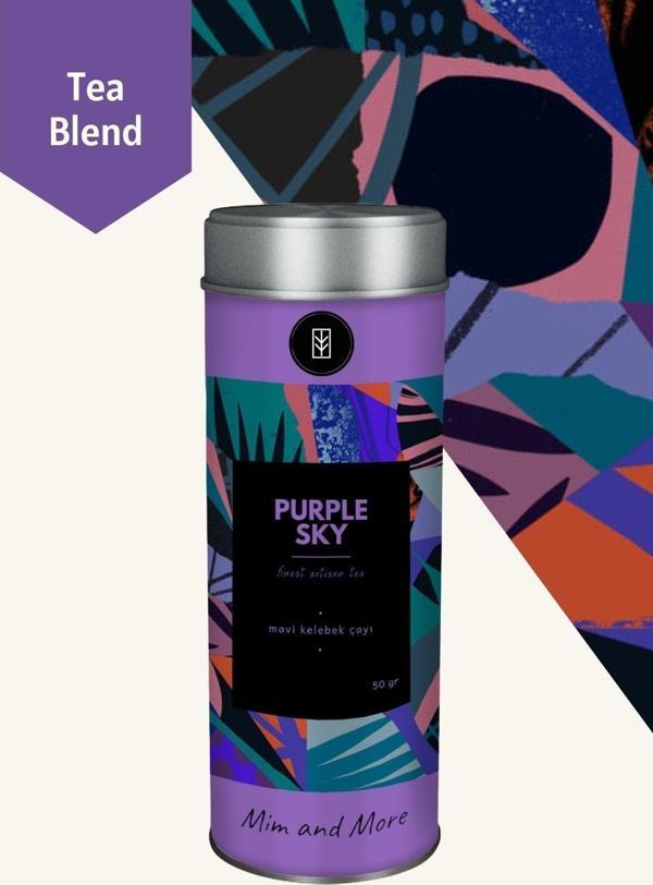Mim And More Purple Sky Tea - Mor Kelebek Çayı, 50 Gr - Image 1