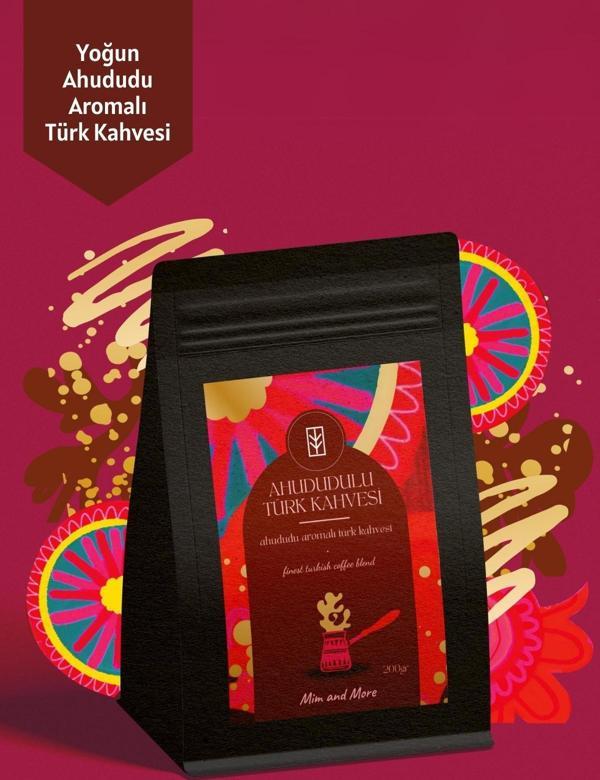 Mim And More Raspberry Turkish Coffe - Ahududu Aromalı Türk Kahvesi, 200 Gr - Image 1