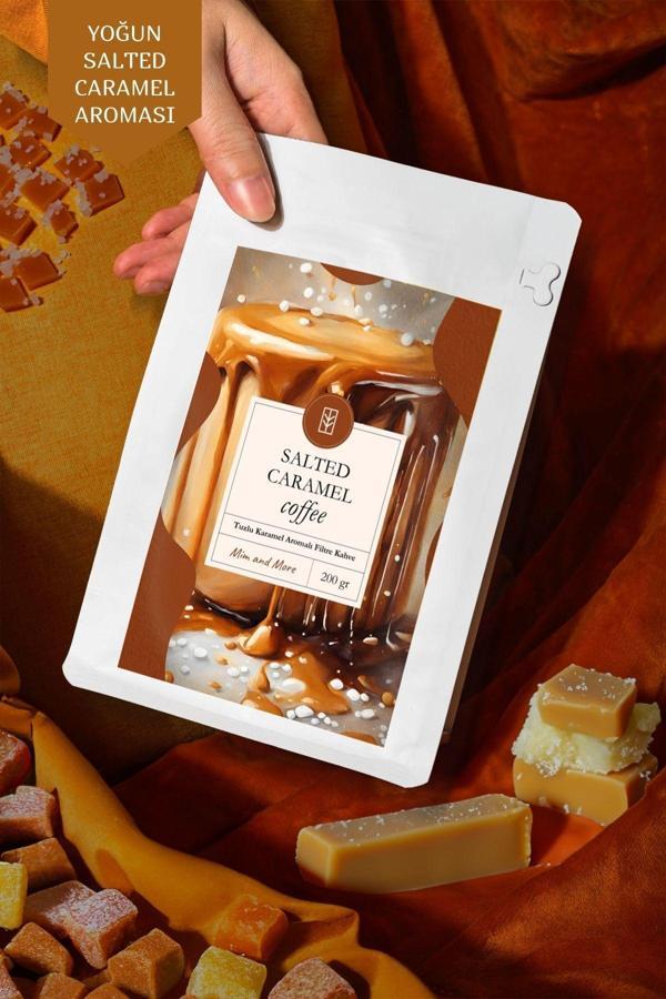 Mim And More Salted Caramel Coffee - Tuzlu Karamel Aromalı Kahve Filtre Kahve, 200 Gr - Image 1