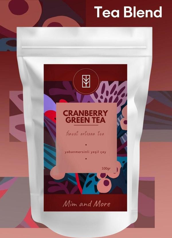 Mim And More Cranberry Green Tea - Yaban Mersinli Yeşil Çay, 100 Gr - Image 1