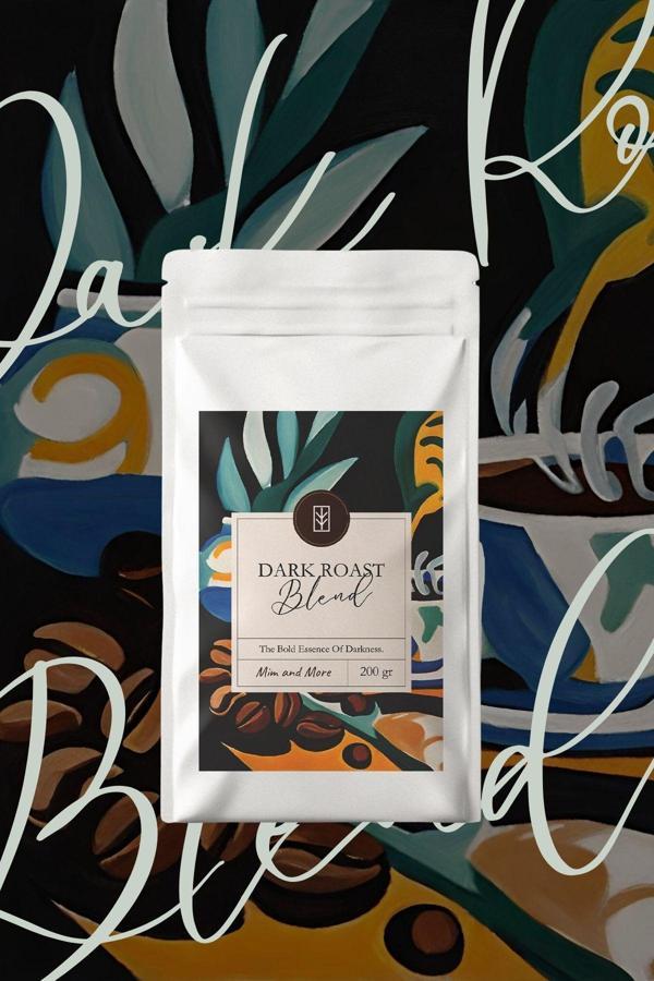 Mim And More Dark Roast Blend Coffee - Dark Roast Blend Filtre Kahve, 200 Gr - Image 1