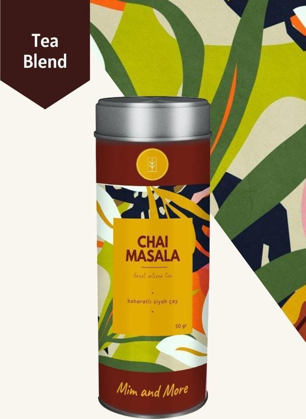 Mim And More Chai Masala Tea - Baharatlı Seylan Çayı, 50 Gr - Image 1