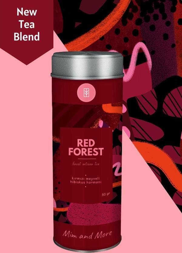 Mim And More Red Forest Tea - Kırmızı Meyveli Hibiskus Çayı 50, Gr - Image 1