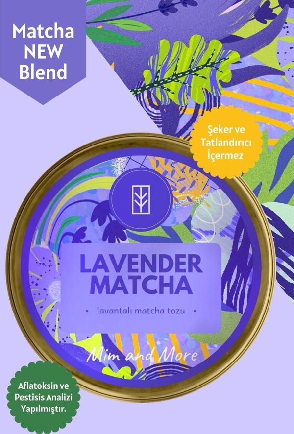Mim And More Lavender Matcha - Lavanta Aromalı Matcha, 25 Gr - Image 1