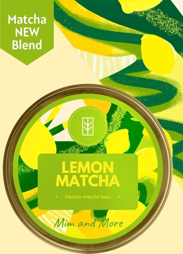Mim And More Lemon Matcha - Limon Aromalı Matcha, 25 Gr - Image 1