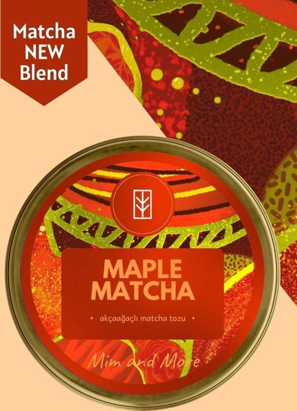 Mim And More Maple Matcha - Akçaağaç Şurubu Aromalı Matcha, 25 Gr - Image 1