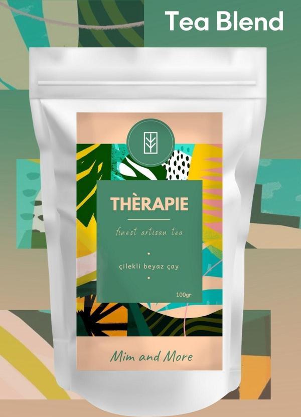 Mim And More Thérapie Tea - Çilekli Beyaz Çay 100Gr - Image 1