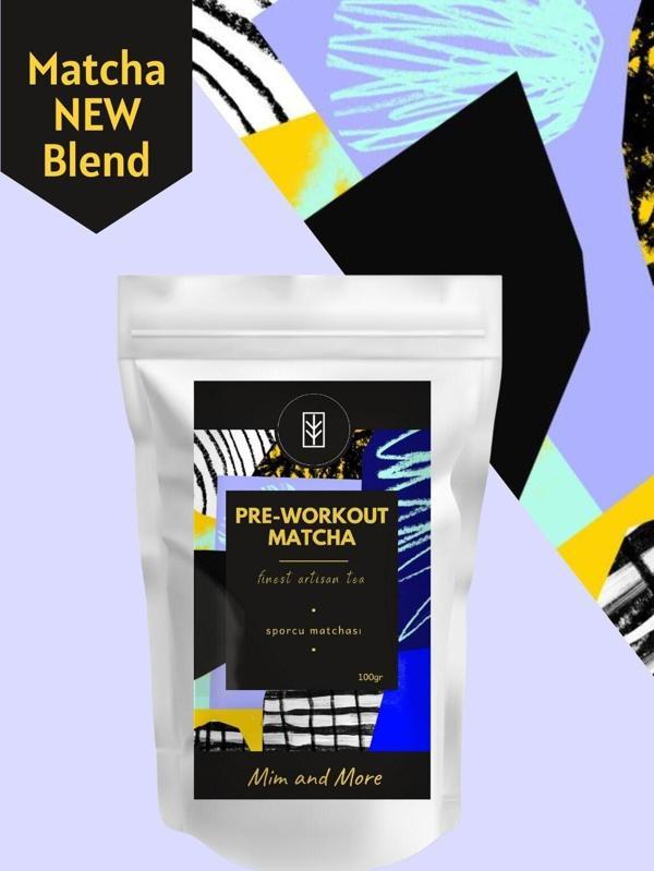 Mim And More Pre-Workout Matcha - Sporcu Matchası 100 Gr - Image 1
