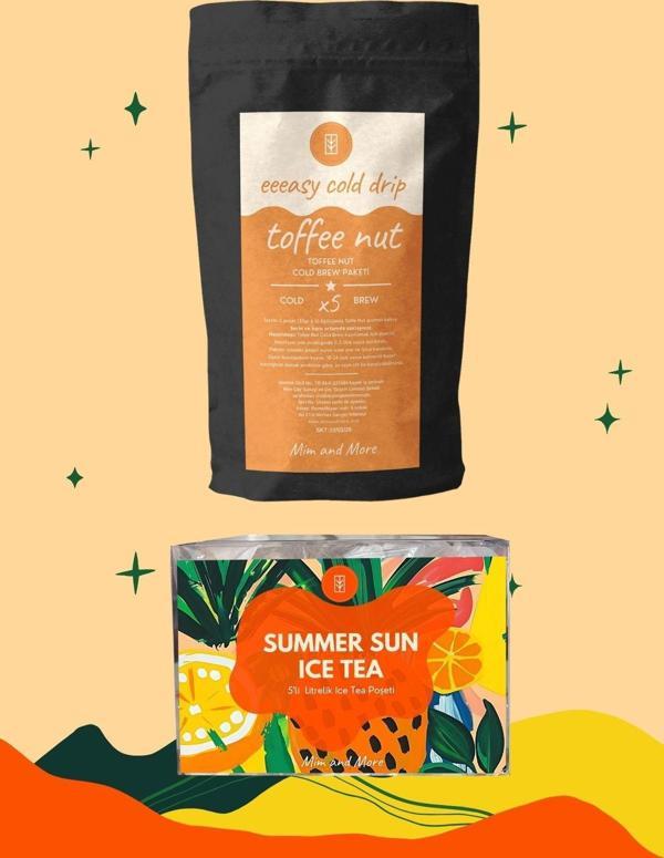 Mim And More Golden Hour Pack - Summer Sun Ice Tea Pack, Toffee Nut Eeasy Cold Drip 2'Li Paket - Image 1