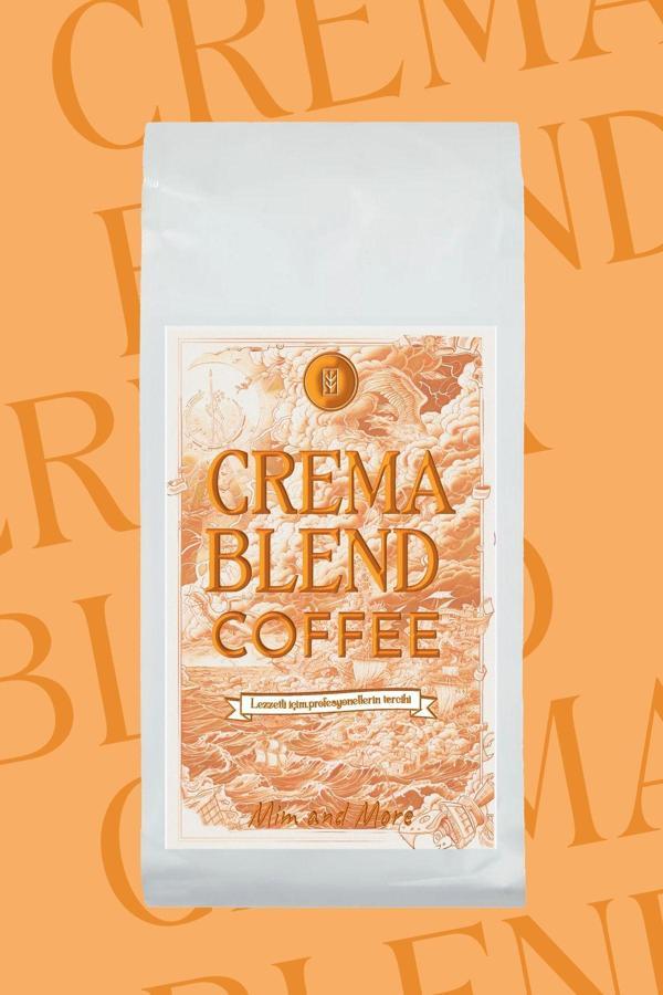 Mim And More Crema Blend Coffee Çekirdek Kahve, 1 Kg - Image 1