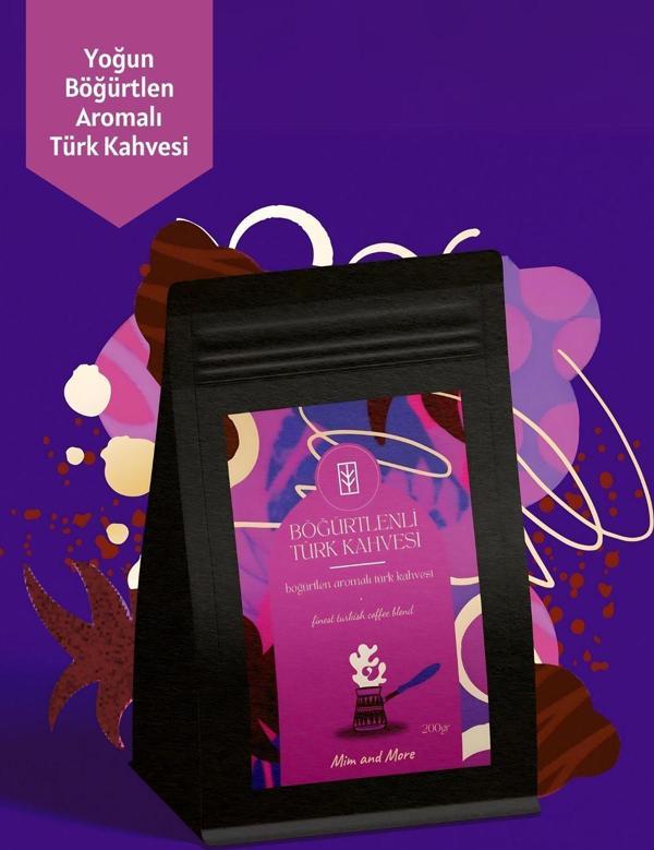 Mim And More Blackberry Turkish Coffee, Böğürtlen Aromalı Türk Kahvesi, 200 Gr - Image 1