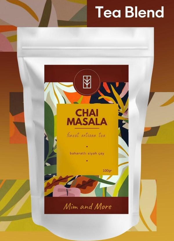 Mim And More Chai Masala Tea - Baharatlı Seylan Çayı, 100 Gr - Image 1