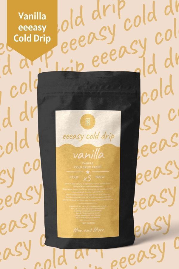 Mim And More Vanilla Easy Cold Drip - Vanilyalı Cold Brew Paketi, 5 X 25 Gr - Image 1