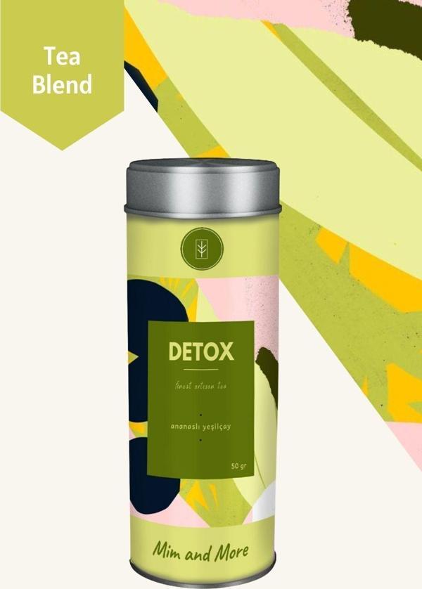 Mim And More Detox Tea - Ananaslı Yeşil Çay , 50 Gr - Image 1