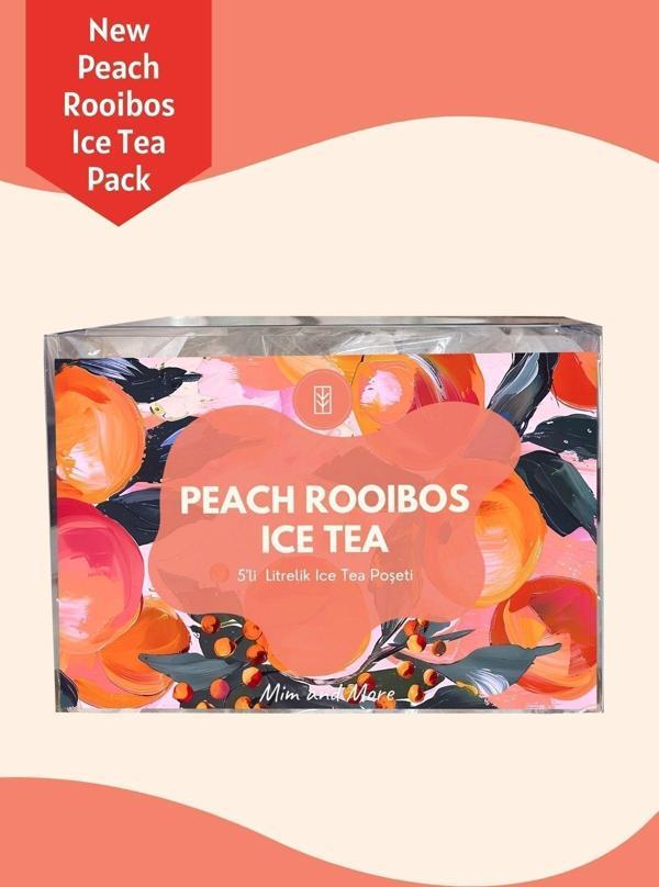 Mim And More Peach Rooibos Ice Tea Pack - Soğuk Çay Paketi, 5X20 Gr - Image 1