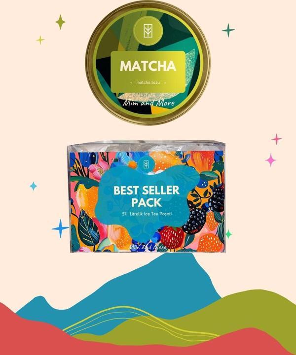 Mim And More Klasik Lezzetler Seti - Bestseller Ice Tea Pack, Saf Matcha 25 Gr - Image 1