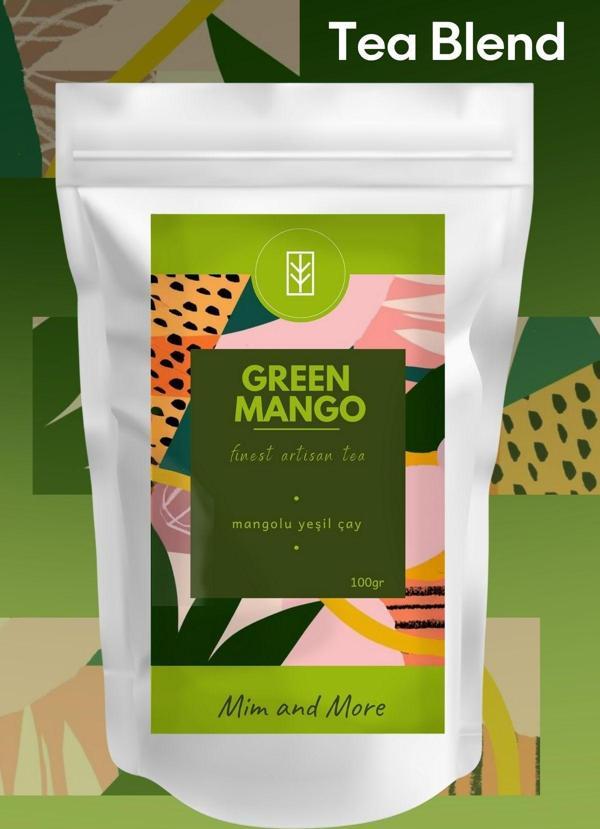 Mim And More Green Mango Tea - Mangolu Yeşil Çay, 100 Gr - Image 1