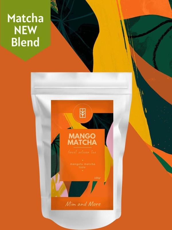 Mim And More Mango Matcha - Mango Aromalı Matcha, 100 Gr - Image 1
