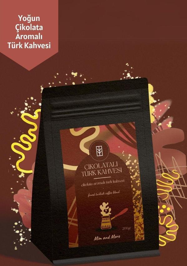 Mim And More Çikolatalı Türk Kahvesi Çikolata Aromalı Türk Kahvesi 200 Gr - Image 1