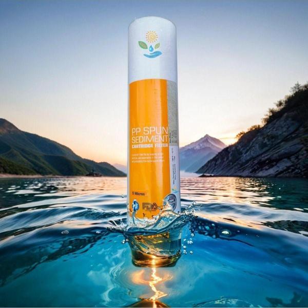 Ulucay Aqua Su Arıtma Cihazı Filtresi 5 Micron Sediment Filtresi 10" Spun Filtre Açık Kasa Ve Bina Girişi Uyumlu - Image 1