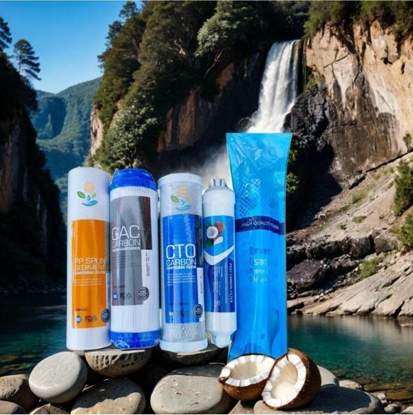 Ulucay Aqua Açık Kasa Filtre Seti Su Arıtma Cihazı Filtresi Tüm Açık Kasa Marka Cihazlara Uyumlu 5'Li Filtre - Image 1