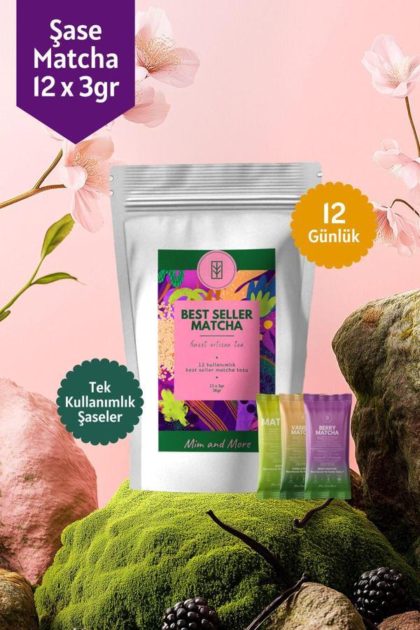 Mim And More Bestseller Matcha Tekli Şase – 12 Günlük Özel Paket, 12X3 Gr - Image 1