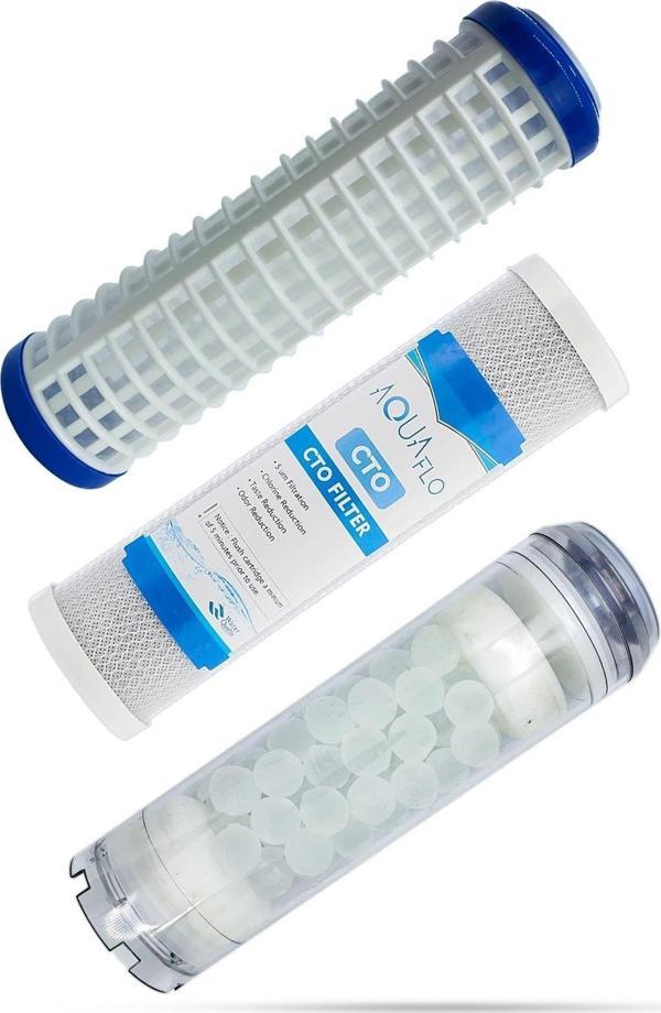 Aquaflo Apartman Daire Girişi Üçlü Filtre Seti (Silifozlu) - (Yık-Cto-Slfz) - Image 1
