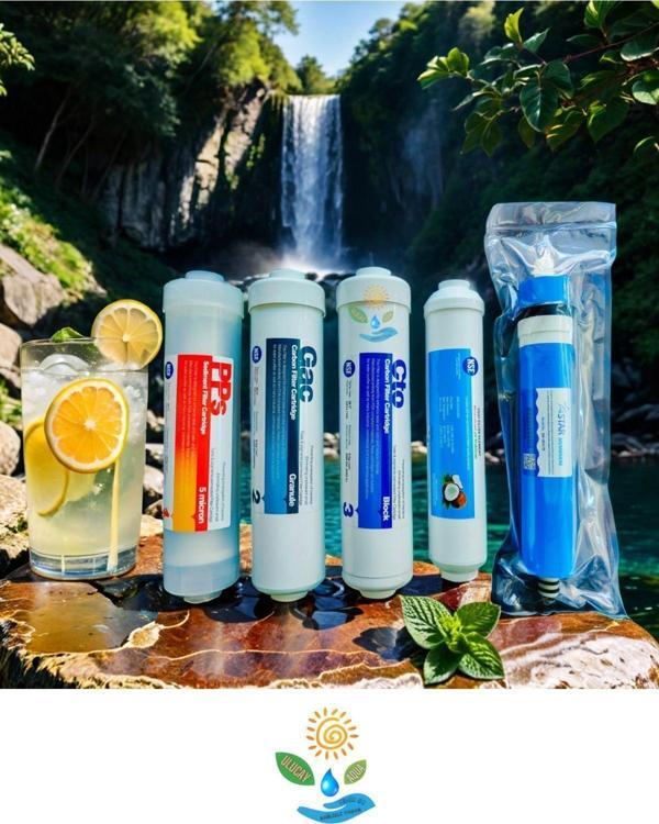 Ulucay Aqua Su Arıtma Cihazı Filtresi Tüm Kapalı Kasa Markalara (Lg-İhlas) Uyumlu Nsf Ve Fda Onaylı 5'Li Filtre - Image 1
