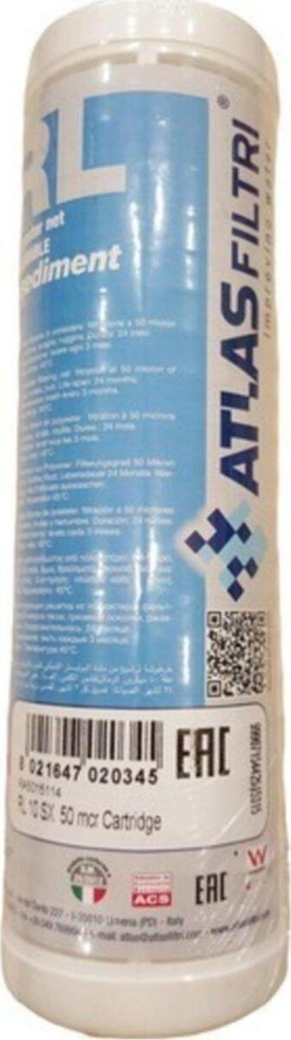 E-Water Atlas 10" Yıkanabilir Su Arıtma Filtresi Yıkanabilir Filtre - Image 1