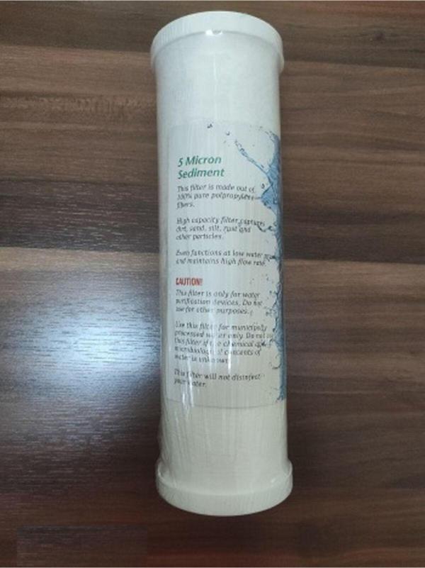 Universal 10" 5 Micron Kapaklı Sediment Su Arıtma Filtre No 1 - Image 1