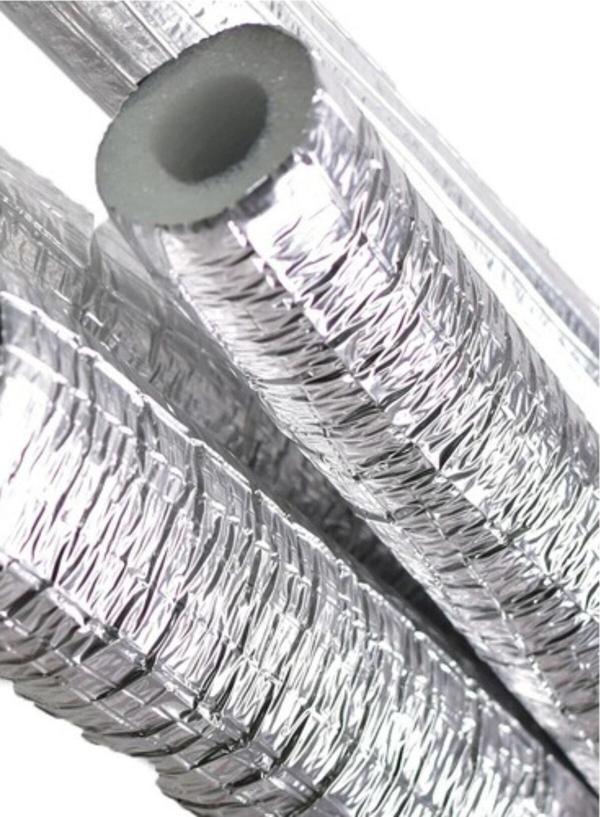Uluçay 20 Mm'Lik Alüminyum Folyolu Izole Boru 22/10 (2 Metre) 1Adet - Image 1