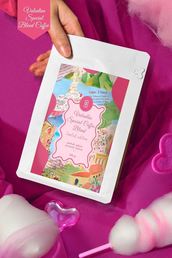 Mim And More Valentine Coffee Blend - Pamuk Şeker Aromalı Filtre Kahve 2025 Limited Edition, 200 Gr - Image 1