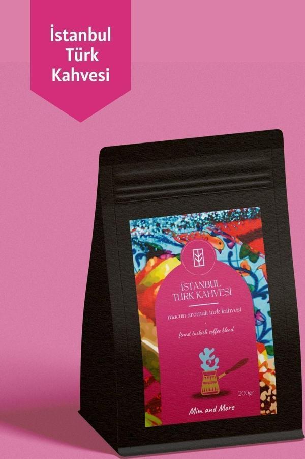 Mim And More İstanbul Turkish Coffee - Istanbul Macun Aromalı Türk Kahvesi, 200 Gr - Image 1