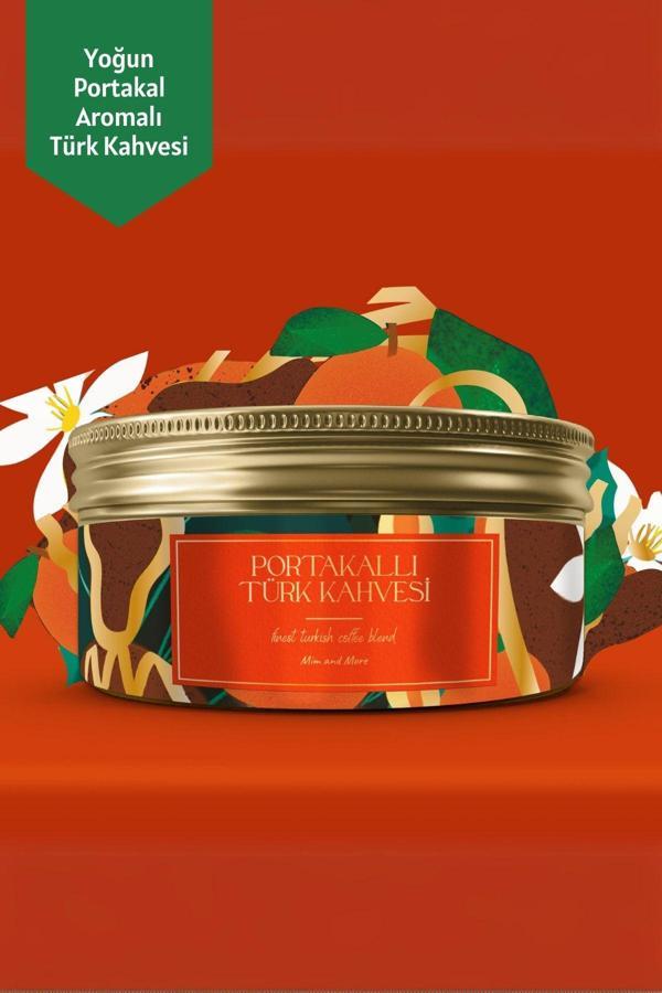 Mim And More Portakallı Türk Kahvesi, Portakal Aromalı Türk Kahvesi,150 Gr - Image 1