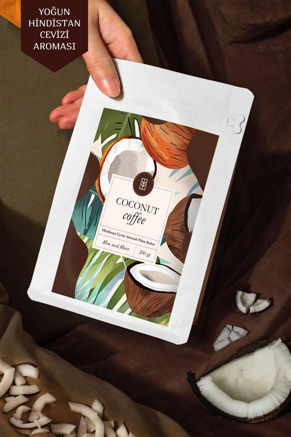 Mim And More Coconut Coffee - Hindistan Cevizi Aromalı Kahve Filtre Kahve, 200 Gr - Image 1